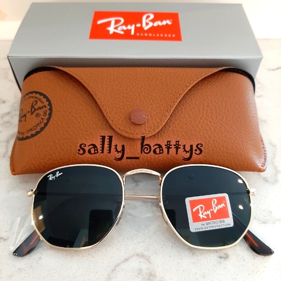 RayBan (Store Display) Hexagonal Green Lenses RB3548 - Picture 10 of 16